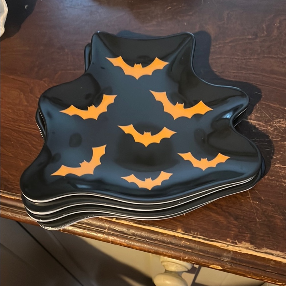 Halloween Bat Shaped Plates